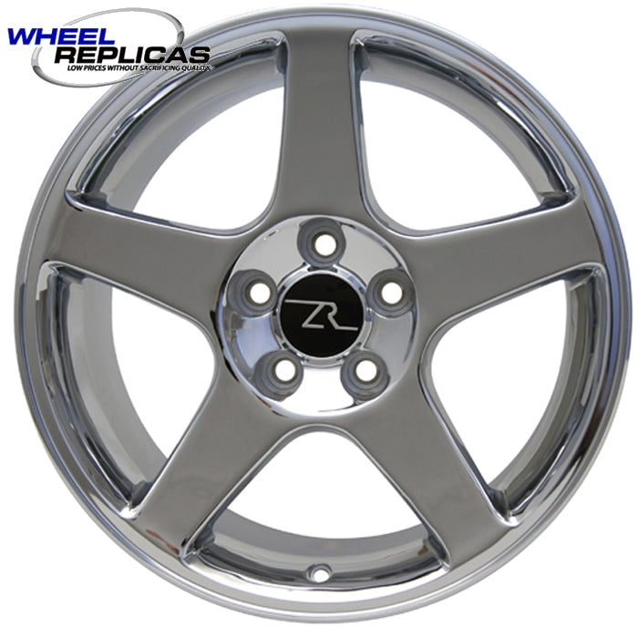 Chrome Cobra Wheel for 1994 - 2004 Ford Mustangs in 17x10.5 inch