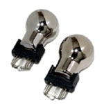 Load image into Gallery viewer, Chrome/HID White 3157 Turn Signal Bulbs