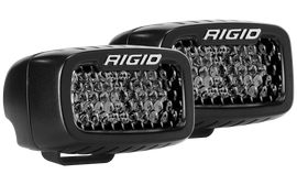 Rigid Industries SR-M Series PRO Midnight Edition - Spot - Diffused - Pair