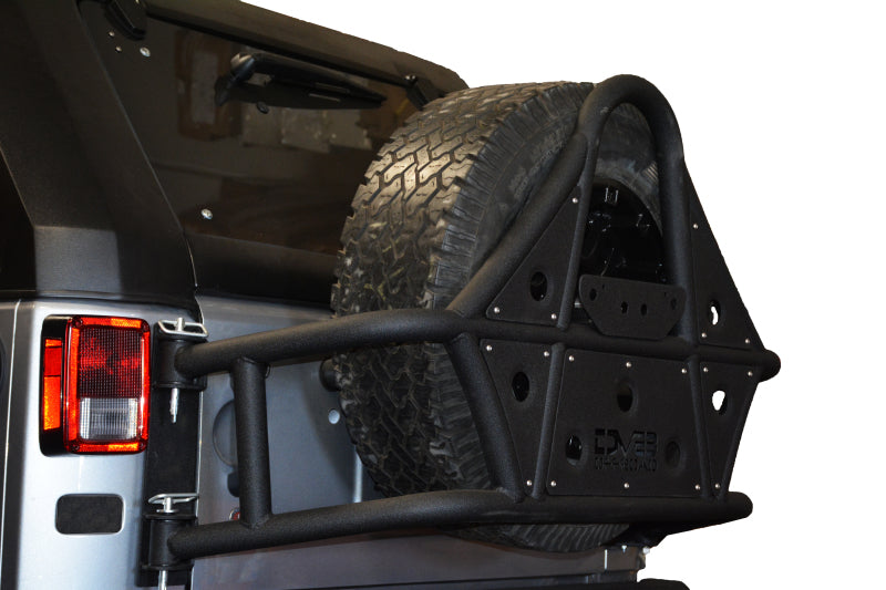 DV8 Offroad 07-18 Jeep Wrangler Body Mounted Tire Carrier