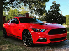 Load image into Gallery viewer, Oracle 15-17 Ford Mustang Dynamic RGB+A Pre-Assembled Headlights - Black Edition - ColorSHIFT