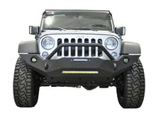 Load image into Gallery viewer, DV8 Offroad 07-18 Wrangler JK FS-18 Mid Length Steel Front Bumper w/ Fog Lights