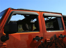 Load image into Gallery viewer, Rugged Ridge Window Visors Matte Black 07-18 4-Door Jeep Wrangler
