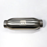 Stainless Bros 4in Body x 12.0in Length 3in Inlet/Outlet Bullet Resonator