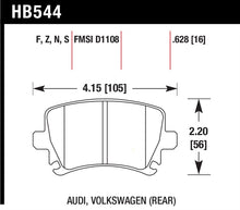 Load image into Gallery viewer, Hawk Audi A3 / A4 / A6 Quattro HPS Rear Brake Pads