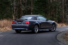 Load image into Gallery viewer, MBRP 99-04 Ford Mustang GT 4.6L 2.5in. Dual Split Rear AL Cat Back w/ 3.5in. Dual Wall Blk. Tips