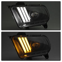 Load image into Gallery viewer, Spyder 10-13 Ford Mustang - Halogen - Projector Headlights - LED Signals -Black (PRO-YD-FM2010V2-BK)