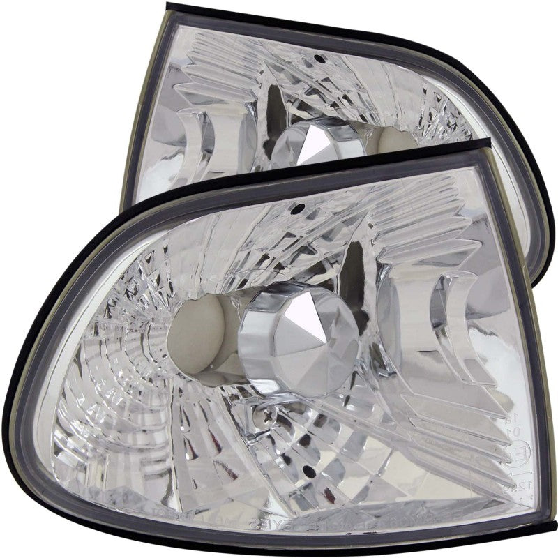 ANZO Corner Lights 1995-1999 Pre Facelift BMW 7 Series E38 Euro Corner Lights Chrome