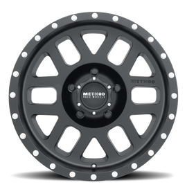 Method MR306 Mesh 17x8.5 0mm Offset 5x5.5 108mm CB Matte Black Wheel