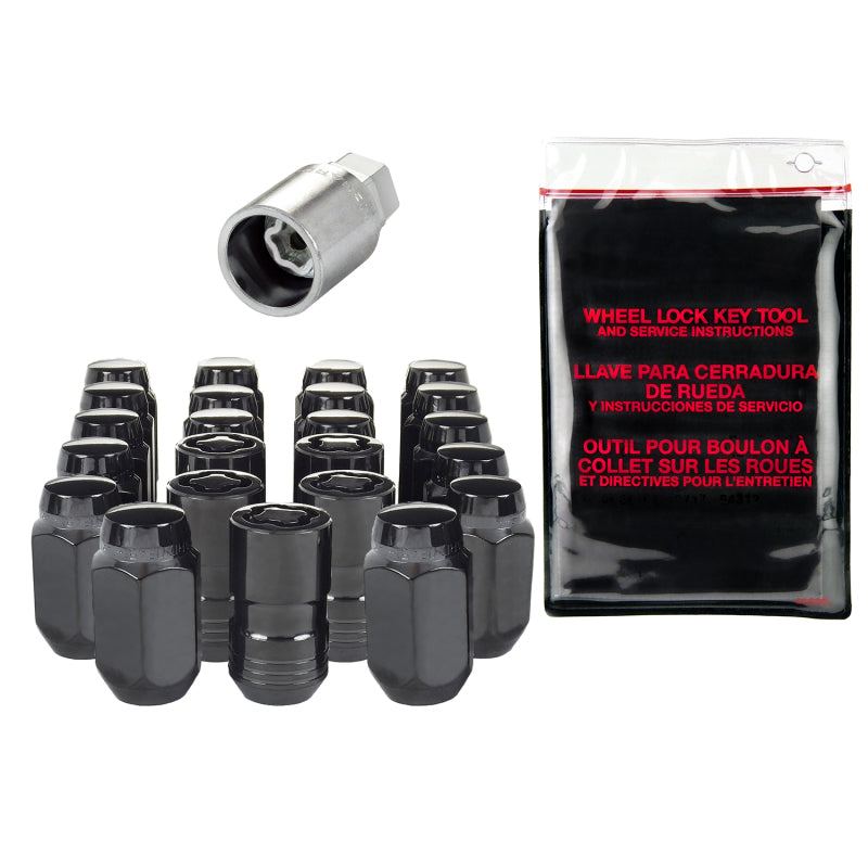McGard SplineDrive Tuner 23-PC Jeep JL Install Kit w/Locks & Tool (Cone) M14X1.5 / 22m Hex - Black