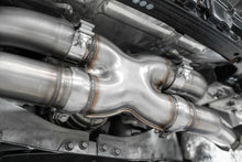 Load image into Gallery viewer, MBRP 20-21 Chevrolet Corvette C8 3in Cat Back Quad Split Rear Exit w/ Carbon Fiber Tips - T304