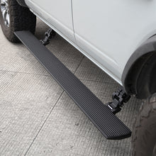 Load image into Gallery viewer, Go Rhino 21-23 Ford Bronco 4dr E-BOARD E1 Electric Running Board Kit (No Drill) - Tex. Blk