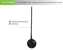 Load image into Gallery viewer, DV8 Offroad 1997-06 Jeep TJ Billet Antenna-Black