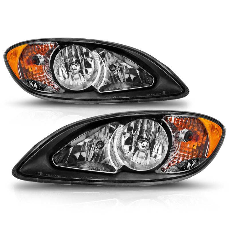 Kozak International ProStar 2008-2016 Black Projector Headlights Set With Glow Led Bar