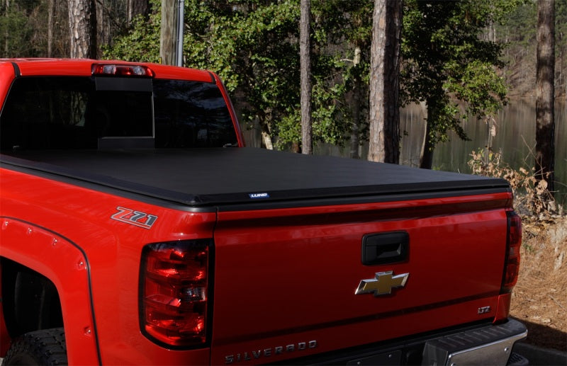 Lund 93-11 Ford Ranger Styleside (6ft. Bed) Hard Fold Tonneau Cover - Black