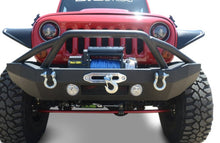 Load image into Gallery viewer, DV8 Offroad 07-18 Jeep Wrangler JK/JL FS-14 Mid Length Steel Front Bumper w/ Fog Lights &amp; LED Lights