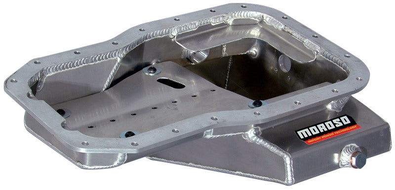 Moroso Toyota 3SGT 2.0L Turbo/5SFE Non Turbo Road Race Baffled Wet Sump 6.25qt 7-9/16in Alum Oil Pan