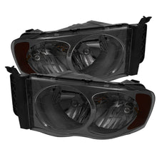 Load image into Gallery viewer, Xtune Dodge Ram 1500 02-05 Amber Crystal Headlights Smoke HD-JH-DR02-AM-SM