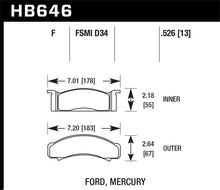 Load image into Gallery viewer, Hawk 68-73 Ford Mustang / 68-71 Torino / 68-71 Montego / 68-73 Cougar HPS Street Front Brake Pads