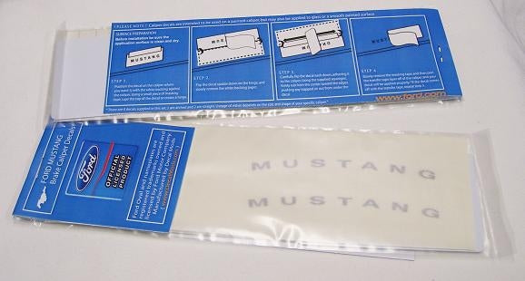 Vinyl Brake Caliper Decals - Mustang Text 79-93