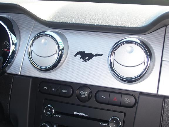 Vinyl Running Pony Mid-Vent Decal Set for 05-09