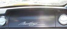 Load image into Gallery viewer, Vinyl Mustang Script Large Dash Decal for 05-13