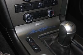 Vinyl Mustang Script Small Dash Decal for 05-13