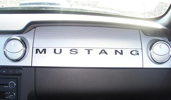 Vinyl Mustang Large Text Dash Decal for 05-13