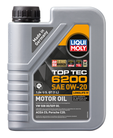 LIQUI MOLY 1L Top Tec 6200 Motor Oil 0W20
