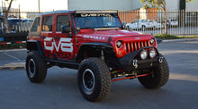 Load image into Gallery viewer, DV8 Offroad 07-18 Jeep Wrangler JK Over Windshield 50in Light Bar Mount - Black Steel