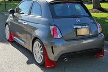 Load image into Gallery viewer, Rally Armor 2012-18 Fiat 500 (Pop/Sport/Lounge/Abarth) Red Mud Flap w/ White Logo