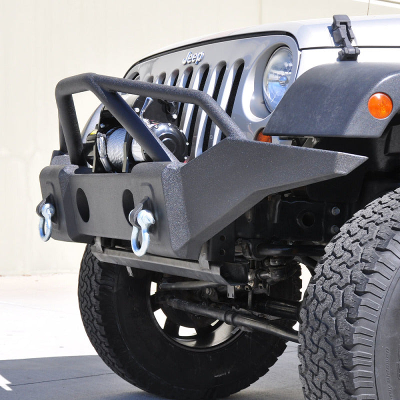 DV8 Offroad 07-18 Jeep Wrangler JK/JL FS-1 Full Length Steel Front Bumper