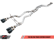 Load image into Gallery viewer, AWE Tuning BMW F8X M3/M4 Resonated Track Edition Exhaust - Chrome Silver Tips (102mm)
