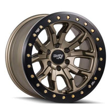 Load image into Gallery viewer, Dirty Life 9303 DT-1 17x9 / 5x127 BP / -12mm Offset / 78.1mm Hub Satin Gold Wheel - Beadlock