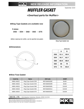 Load image into Gallery viewer, HKS Muffler Gasket 51.1mm ID 59.9mm OD