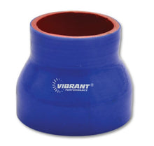 Load image into Gallery viewer, Vibrant 4 Ply Reducer Coupler 3in ID x 2.5in ID x 4.5n Long - Blue