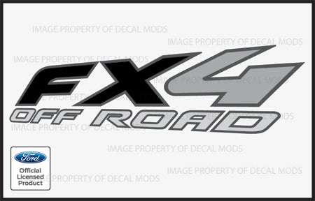 FX4 Off Road Black/Grey Vinyl Decal (sold in pairs)