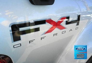 FX4 Off Road Black/Red Vinyl Decal (sold in pairs)