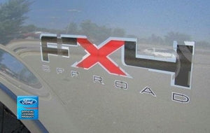 FX4 Off Road Black/Red Vinyl Decal (sold in pairs)