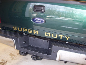 Super Duty Vinyl Tailgate Decals for 08-11 F250-F450