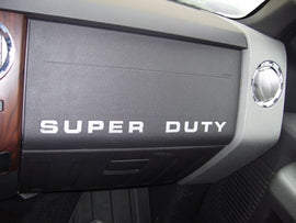 Super Duty Vinyl Dash Decal for 08-11 F250-F450