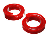 Load image into Gallery viewer, Energy Suspension 2005-07 Ford F-250/F-350 SD 2/4WD Front Coil Spring Isolator Set - Red