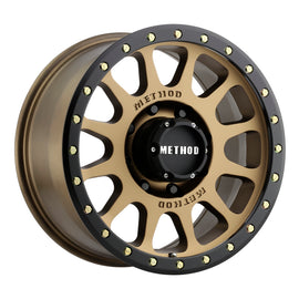 Method MR305 NV 20x10 -18mm Offset 8x180 130.81mm CB Method Bronze/Black Street Loc Wheel