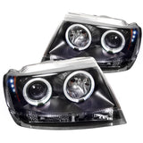 Spyder Jeep Grand Cherokee 99-04 Projector Headlights LED Halo LED Blk - PRO-YD-JGC99-HL-BK