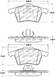 StopTech Street Select Brake Pads - Front/Rear