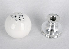 Load image into Gallery viewer, Steeda White Cue Ball Shift Knob &amp; Collar for 11-13