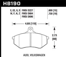Load image into Gallery viewer, Hawk 93-99 VW Golf 2.0L / 96-99 GTI 2.0L / 96-98 Jetta 2.0L / 90-96 Passat 2.0L HPS Street Front Bra