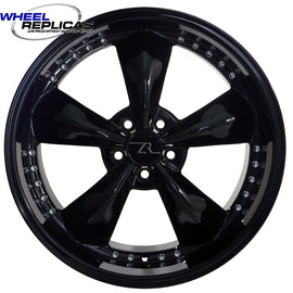 20x10 Deep Dish Black Bullit Motorsport Wheel (05-13)