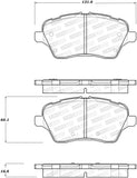 StopTech Performance 14-18 Ford Fiesta Front Brake Pads