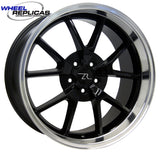 20x10 Deep Dish Black-Machined Lip FR500 Wheel (05-14)